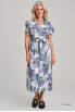 120% Lino - Leinenkleid mit Print